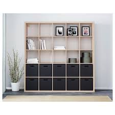 Kallax White Stained Oak Effect Shelving Unit 182x182 Cm Ikea Kallax Shelving Unit Ikea Kallax Shelving Kallax Ikea