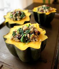Acorn Squash Stuffed Turkey Bowls Healing And Eating Recipe Turkey Bowl Acorn Squash Recipes