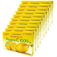 Jual Sidomuncul Vitamin C 1000 Mg Minuman Vitamin C Suplemen Makanan Untuk Daya Tahan Tubuh Dewasa Anak Imunitas Imun Vit C 10 Box 60 Sachet Terbaru Juni 2021 Blibli