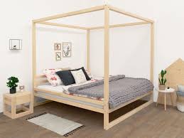 The suzanne is accented by a. Baldee Wooden Double Bed With Canopy