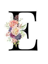 Photo of the letter e for fans of the alphabet 22187347 . Letter E Floral Alphabet Instant Digital Download Etsy Fondos Con Letras Cartas Para Imprimir Fotos De Letras