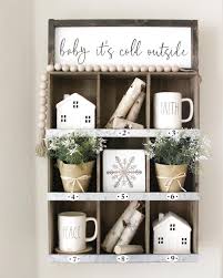 Winter Shelf Styling January Is Such A Hard Month For Me Decorating Wise For Some Reason I M Not Quite Sure What To Do Decor Cubby Shelves Decor Winter Decor