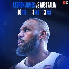 LeBron James versus Australia today 👑