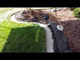 How To Add Landscape Edging Block To Your Landscaping Youtube Landscaping With Rocks Landscape Edging Backyard Landscaping