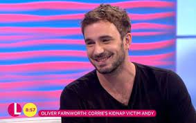 Eastenders star samantha womack is reportedly dating coronation street actor oliver farnworth. Coronation Street Spoilers Actor Oliver Farnworth Reveals The Exact Location Of Andy Carver S Cellar As He Teases Dramatic Scenes With Pat Phelan Ok Magazine