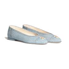 Denim Light Blue Ballerinas Chanel Chanel Shoes Princess Shoes Shoe Inspiration
