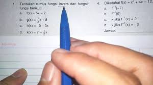 Fungsi Invers Cara Mudah Mencari Rumus Fungsi Invers Youtube