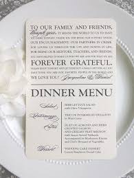Wedding Menu And Thank You Menu Thank You Wedding Menu Etsy Printed Wedding Menus Wedding Menu Cards Wedding Reception Program