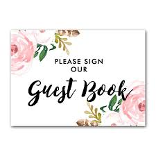Free Printable Wedding Sign Flowers Please Sign Our Guestbook Instant Download Style 5 5x7 Instant Download Printables Printable Wedding Sign Free Wedding Printables Wedding Signs