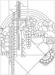 Image 5 of 6 from gallery of frank lloyd wright's early blueprints of the guggenheim reveal design ideas that didn't make it. Pin On Coloring Pages For Grown Ups Coloring Pages For Adults