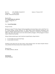 Contoh surat penawaran barang, jasa & harga. Proposal Penawaran Harga Lukisan