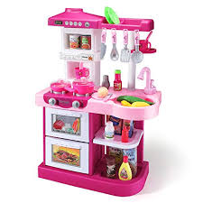 A kids play kitchen is perfect for all those little aspiring chefs. Buy Temi Kitchen Playset Pretend Food 53 Pcs Kitchen Toys For Toddlers Toy Accessories Set W Real Sounds And Light For Kids Girls Boys Pink Toys R Us