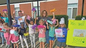 Barnwell Primary School principal Donna Selvey rides off into retirement in  style