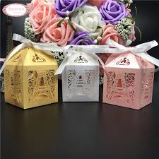 Trés chic floating paper parasols. 50pcs Laser Cut Paris Tower Candy Box Chocolate Packaging Birthday Party Decorations Kids Gift Box Wedding Party Supplies Decor Gift Boxes To Decorategift Bag Decorating Aliexpress