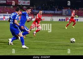 Cosmin Matei in action in action during the Romania Liga 1 , Round 23,  football match between Dinamo Bucharest and FCSB, played in Bucharest,  Romania, Sunday 30 January 2022. (Photo by Alex