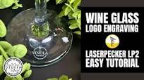 Engrave Wine Glass Logos in 38 Seconds (LaserPecker LP2 Tutorial)