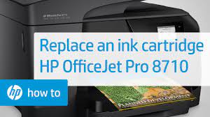 In this quick video, we will show you how to check the ink cartridge leve. Replacing The Ink Cartridge Hp Officejet Pro 8710 Printer Hp Youtube