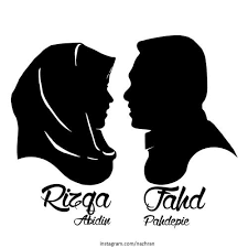 Apakah anda mencari gambar transparan logo, kaligrafi, siluet di muslim, islam, anak? Siluet Wajah Pria Dan Wanita Muslim Wanita Cantik Buat Quotes