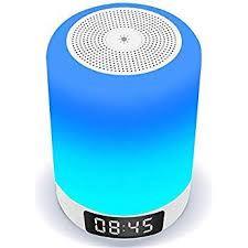 光 音 ランプ スピーカー 目覚まし時計 arbily 18ヶ月品質保証 ベッドサイドランプ 常夜灯 ワイヤレススピーカー 卓上ランプ タッチランプ 夜間ライト 照明ランプ usb充電 良いギフト ベッドサイドランプ ナイトライト 壁掛け 照明