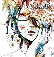 Amazon.com: Pop Home Store Oyasumi Punpun Colorful Glasses 20X30 Inch  Poster Print: Posters & Prints