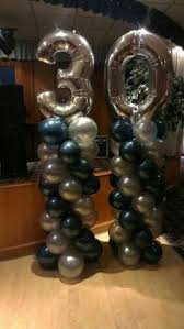 30th Birthday Themes For Men Balloon Topiary Centerpieces For Men Buscar Con Google 50th Birthday Party Ideas For Men 50th Birthday Decorations Birthday Decorations For Men