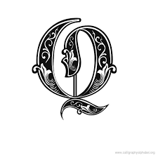 Calligraphy Alphabet Gothic Q Lettering Alphabet Calligraphy Letters Fancy Letters