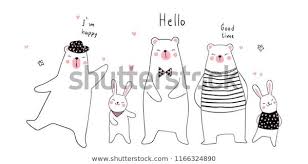 Shutterstock Koleksiyonunda Hd Kalitesinde Banner Background Funny Animal Bear Rabbitdoodle Temali Stok Gorseller Ve Milyonlarca B 2020 Banner Fotograf Illustrasyon