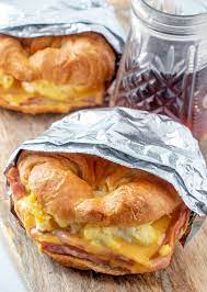 Easy Croissant Breakfast Sandwiches The Perfect Breakfast Recipe Breakfast Brunch Recipes Recipes Breakfast Recipes Easy