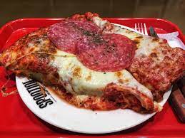 i ate deep dish spontini pizza food deep dish street food