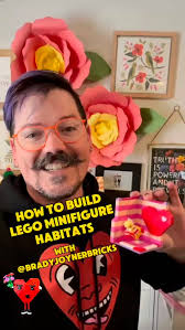 COMMENT ‘habitat’ for free digital instructions!, Have a goal around  creativity in the new year? Try building a LEGO minifigure habitat to  stretch your creativity!, SAVE this tutorial to learn how to ...