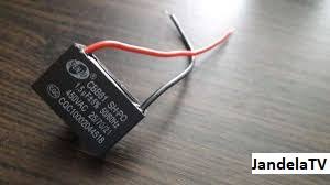 Cara cek kapasitor kipas angin dengan multimeter digital ac volt bagus atau rusak bagi tukang servis kipas. Gambar Kapasitor Kipas Angin