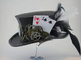Steampunk Cogs Gears Playing Cards Mini Top Hat Steampunk Clothing Steampunk Hat Steampunk Tattoo