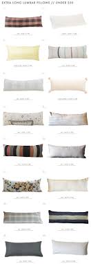 Our Extra Long Lumbar Pillow Roundup Emily Henderson Long Lumbar Pillow Extra Large Throw Pillows Long Throw Pillows