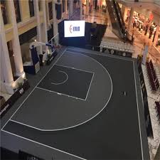 The game is played by two teams of 3 players and one hoop. Official Fiba 3x3 Basketball Court Mat China Manufacturer