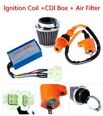 The 150cc gy6 ignition system is fairly easy to troubleshoot in the case of malfunction. Ignition Coil 6 Pin Cdi Box Air Filter Set For Gy6 Scooter Atv Moped Go Kart Ebay