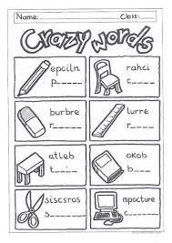 classroom objects worksheets - Buscar con Google | Actividades de ...