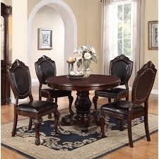 Lucy white carrara faux marble table top and black pedestal base modern kitchen or dining table. Astoria Grand Sandifer 5 Piece Dining Set Round Pedestal Dining Table Dining Furniture Sets Pedestal Dining Table