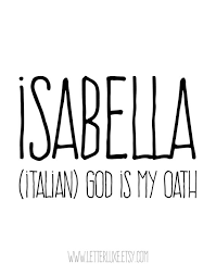 Isabella Name Meaning Isabella Gift Printable Baby Shower Etsy Names With Meaning Baby Names And Meanings Baby Names