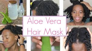 Aloe vera for hair loss treatment: Aloe Vera Hair Mask On 4c Natural Hair Pre Poo And Deep Conditioner Youtube