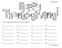 Thanksgiving is an accepted word in word with friends having 28 points. Happy Thanksgiving Making Little Words Thanksgiving School Teaching Holidays Teaching Writing