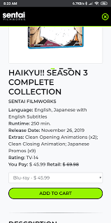 Missing Series The Haikyuu Season 3 Dub Is Released But It Is Not Available On The Website 9anime Where to watch the online dub version: