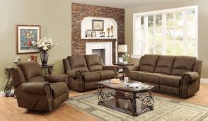 Create a customized look with our luxurious sofa, chairs, recliners, coffee tables, and more. Coaster Sir Rawlinson Coated Microfiber Motion Living Room Set In Brown
