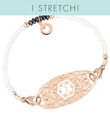 Happiness Stretch Medical Id Bracelet Lauren S Hope Medical Id Bracelets Medic Alert Bracelets Alert Bracelet