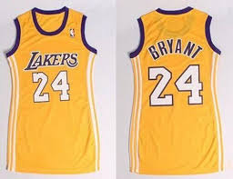 Lakers 24 Kobe Bryant Gold Dress Women S Stitched Jersey Nba Outfit Lakers Dress Jersey