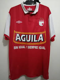 Independiente santa fe en redes. Independiente Santa Fe Home Camisa De Futebol 2010 Sponsored By Cerveza Aguila