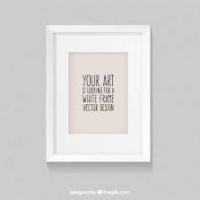 Download White Frame In Realistic Style For Free Frame Mockup Free Frame Mockups Frame