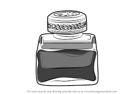 3 essential ink techniques #inktober practice: Step By Step How To Draw An Ink Pot Drawingtutorials101 Com