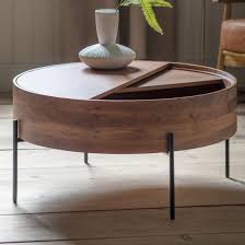 Woodendot tables and chairs coffee tables coffee table contemporary style coffee tables scandinavian style coffee tables wood coffee tables metal coffee tables steel coffee tables solid wood coffee tables oak coffee oval coffee tables coffee tables with storage space show less. Risbeto Round Wooden Storage Coffee Table In Natural Sale