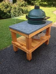 The grill table plans contain detailed plans with dimensions, complete material lists, and detailed cut lists for each part of the project. Pin By Lauren Moore On Diy Big Green Egg Table Big Green Egg Table Plans Green Egg Table Plans