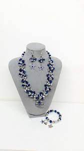 Dallas Cowboys Set Chunky Necklace Bracelet And Chandelier Earrings By Toshiesjewelry On Etsy H Dallas Cowboys Jewelry Dallas Cowboys Outfits Dallas Cowboys